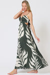 Acelynn Tropical Cut Out Tie Back Maxi Dress - RESTOCKING ETA 6/13 - PREORDER NOW