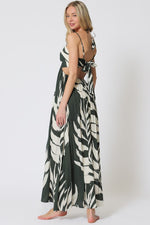 Acelynn Tropical Cut Out Tie Back Maxi Dress - RESTOCKING ETA 6/13 - PREORDER NOW