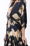 Tina Dolman Tie Front Mini  Dress - Navy - BEST SELLER!!!