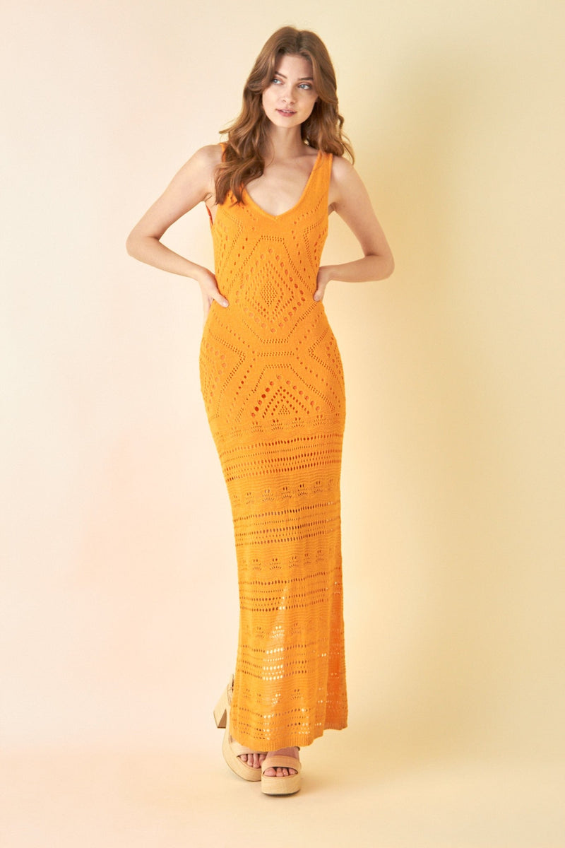 Rebekah Crochet Lined Maxi Dress