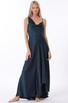 Fabiola Asymmetrical Cowl Neck Maxi Dress