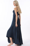 Fabiola Asymmetrical Cowl Neck Maxi Dress