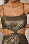 Georgina Metallic Midi Dress
