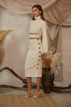 Breana Knit Cut Out Top & Midi Skirt Set