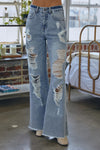 Zaria High Waist Distressed Boyfriend Jeans