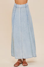 Samira Flare Denim Midi Skirt - RESTOCKING SOON