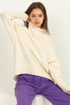 Aniston Turtle Neck Sweater - Cream