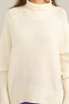 Aniston Turtle Neck Sweater - Cream