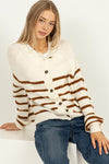 Arwen Stripe Cardigan Sweater