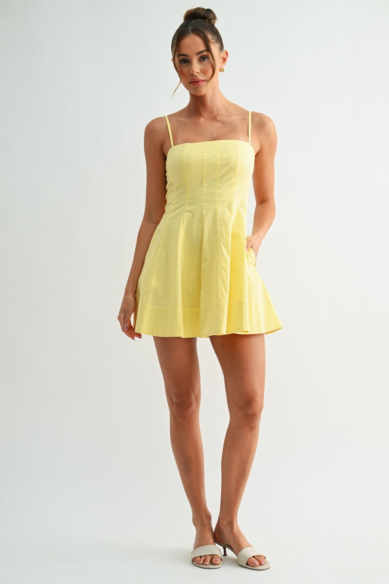 yellow a line mini dress Katie Contour Structure A-Line Size:US 4 halter maxi dress Ava Presley 26721 - Bardot while the flared A