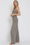 Jody Tweed Strapless Top & High Waisted Pants Set