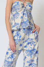 Bibi Halter Cut Out Top & Pants Set