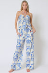 Bibi Halter Cut Out Top & Pants Set