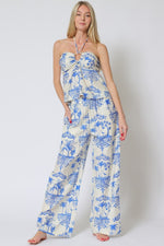 Bibi Halter Cut Out Top & Pants Set