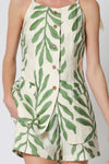 Ursa Linen Sleeveless Vest & Shorts Sets