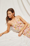 Reilly Asymmetrical Floral Tiered Ruffle Maxi Dress