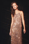 Flor Halter Sequin Maxi Dress