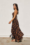 Aiyana Tie Dye Tie Back Maxi Dress