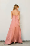 Kabia Strapless Pleated Maxi Dress