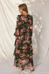 Delanie Long Sleeve Floral Maxi Dress