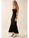 Myla Knit Sweetheart Contrast Mermaid Maxi Dress