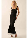 Myla Knit Sweetheart Contrast Mermaid Maxi Dress