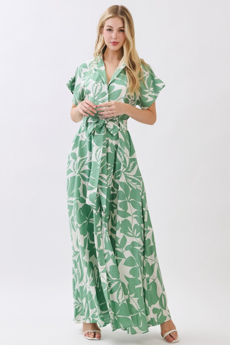 green leaf maxi dress Dorothy Printed Belted parent:destination-mini-dress Sage Green Tulle A-line Size:SZ 4 Embrace the Classic Sleeveless