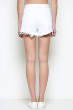 Delphi High Waisted Distressed Shorts