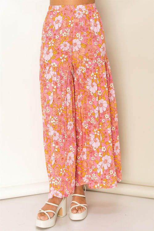 Kenza Tiered Floral Wide Leg Pants