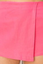 Lydia Envelope Style Skort - Pink