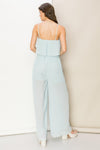 Lya Pleated Cami Jumpsuit - Baby Blue