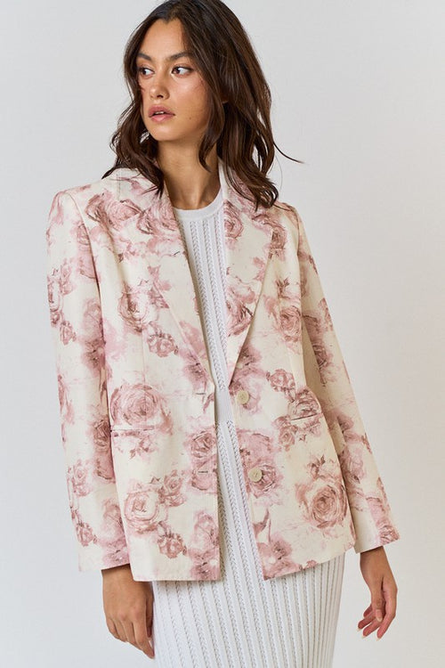 Adena Floral Printed Blazer