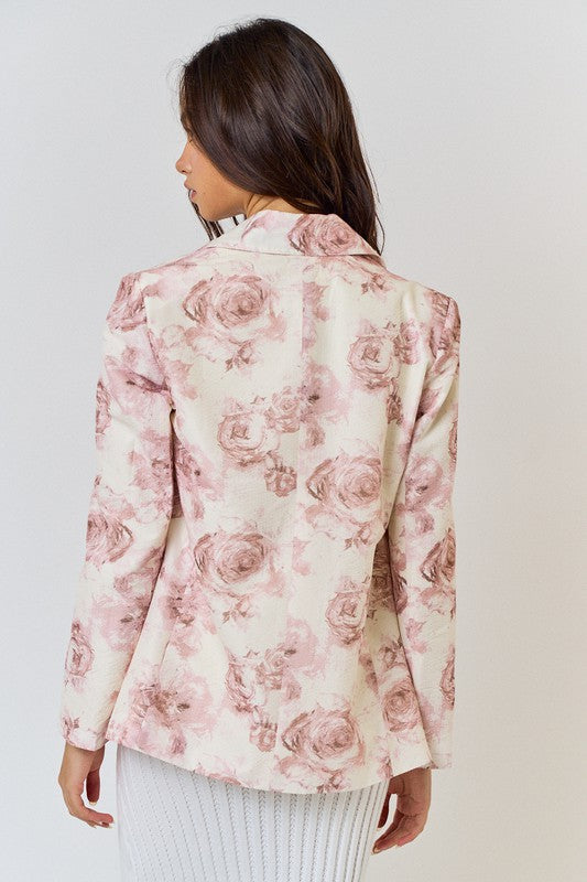 Adena Floral Printed Blazer