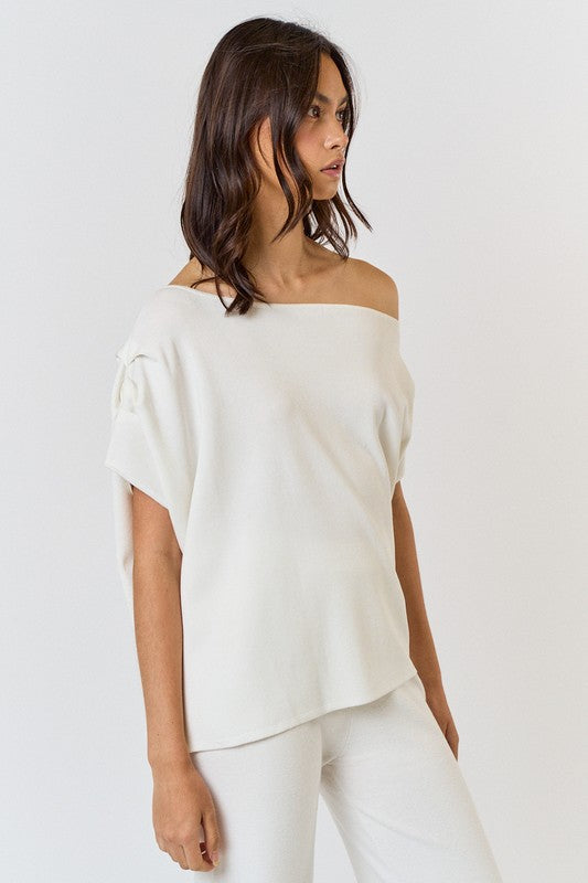 Sylvie Asymmetrical Knit Top & Cut Out Pants Set