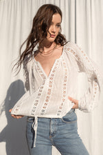 Eileene Lace Long Sleeve Top