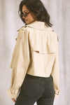 Jordyn Crop Trench Jacket.