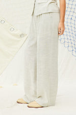 Daphanie Pinstripe Strapless Vest & Pants Set