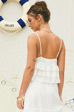 Lola Eyelet Ruffle Cami Top & Maxi Skirt Set