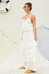 Lola Eyelet Ruffle Cami Top & Maxi Skirt Set