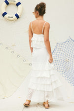 Lola Eyelet Ruffle Cami Top & Maxi Skirt Set