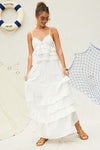 Lola Eyelet Ruffle Cami Top & Maxi Skirt Set
