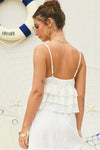 Lola Eyelet Ruffle Cami Top & Maxi Skirt Set