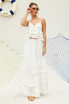 Lola Eyelet Ruffle Cami Top & Maxi Skirt Set
