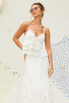 Lola Eyelet Ruffle Cami Top & Maxi Skirt Set