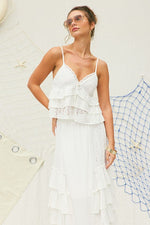 Lola Eyelet Ruffle Cami Top & Maxi Skirt Set