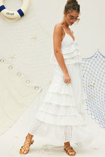 Lola Eyelet Ruffle Cami Top & Maxi Skirt Set