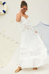 Lola Eyelet Ruffle Cami Top & Maxi Skirt Set