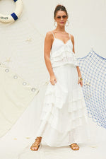 Lola Eyelet Ruffle Cami Top & Maxi Skirt Set