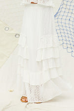 Lola Eyelet Ruffle Cami Top & Maxi Skirt Set