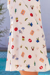 Maxine Summer Print Backless Tie Mini Dress